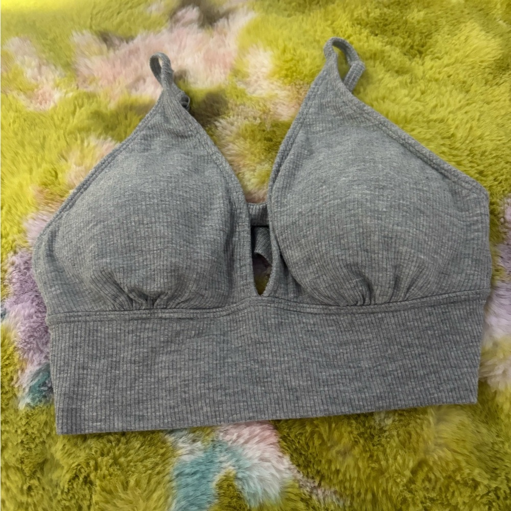 Gilly Hicks Gray Ribbed Women's Bralette